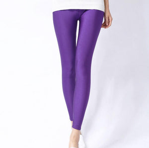 Solid Candy Neon Leggings for Women High Stretched Female Sexy Legging Pants Girl Clothing Leggins | 0 | TageUnlimited
