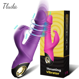 Rabbit Thrusting Vibrator Automatic Telescopic G-Spot Clitoris Stimulator Female Masturbation Sex Toys For Women Adults | TageUnlimited
