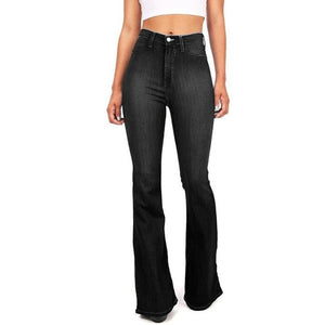Spring/Summer New Trousers High Waist Boot Cut Jeans For Women Fashion Casual Slim Denim Flared Pants Plus Size S-4XL | 0 | TageUnlimited