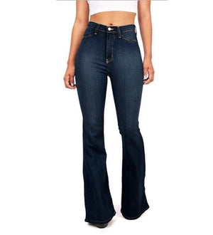 Spring/Summer New Trousers High Waist Boot Cut Jeans For Women Fashion Casual Slim Denim Flared Pants Plus Size S-4XL | 0 | TageUnlimited