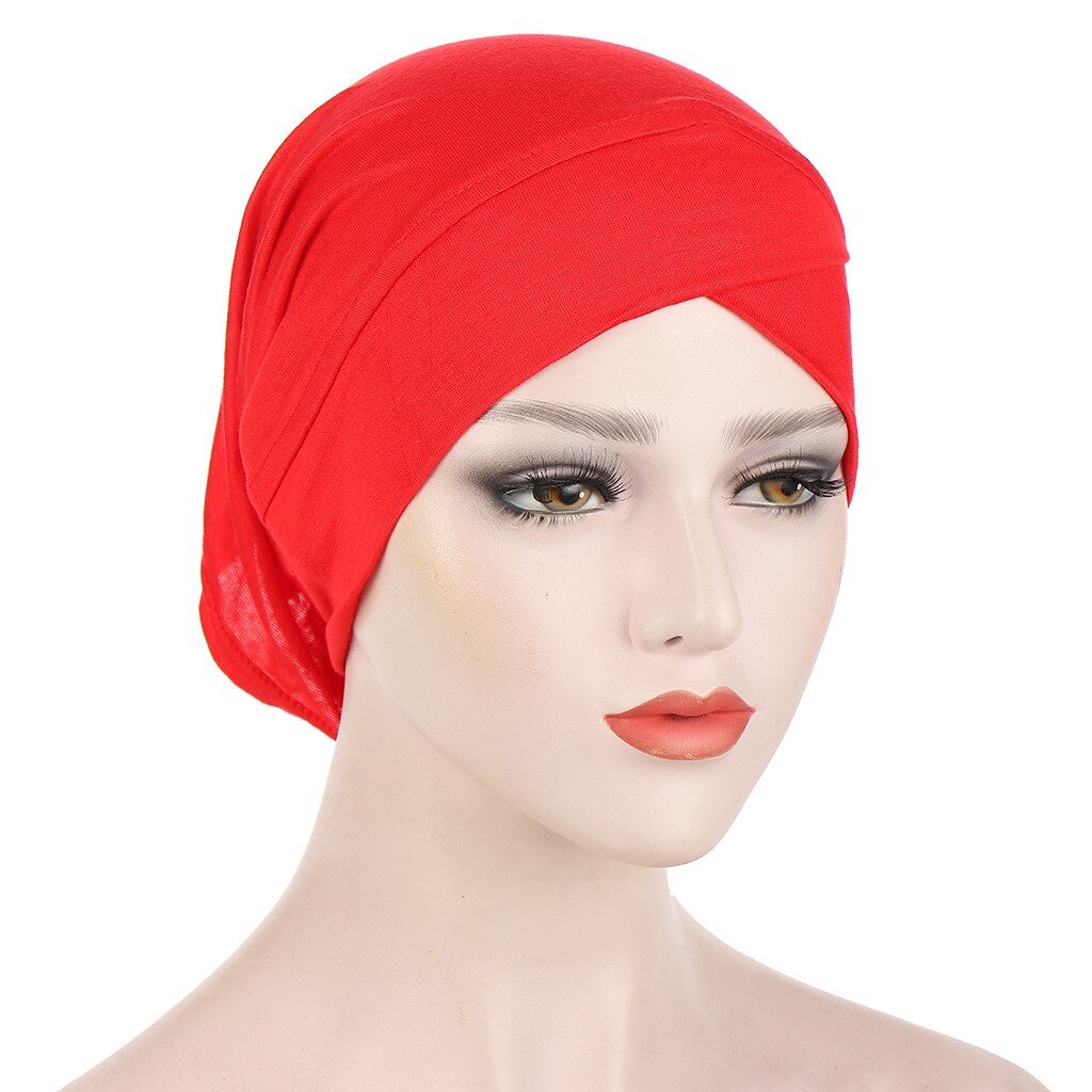 Women Solid color Under Scarf Cap turban femme musulman Ready to wear hijab cap female headscarf bonnet muslim inner hijabs | TageUnlimited