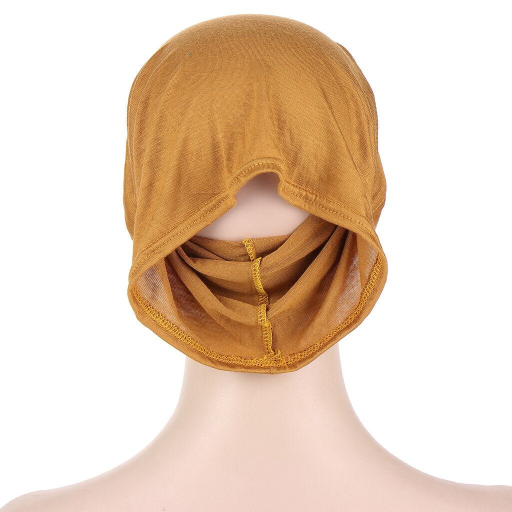 Women Solid color Under Scarf Cap turban femme musulman Ready to wear hijab cap female headscarf bonnet muslim inner hijabs | TageUnlimited
