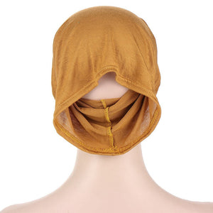 Women Solid color Under Scarf Cap turban femme musulman Ready to wear hijab cap female headscarf bonnet muslim inner hijabs | TageUnlimited