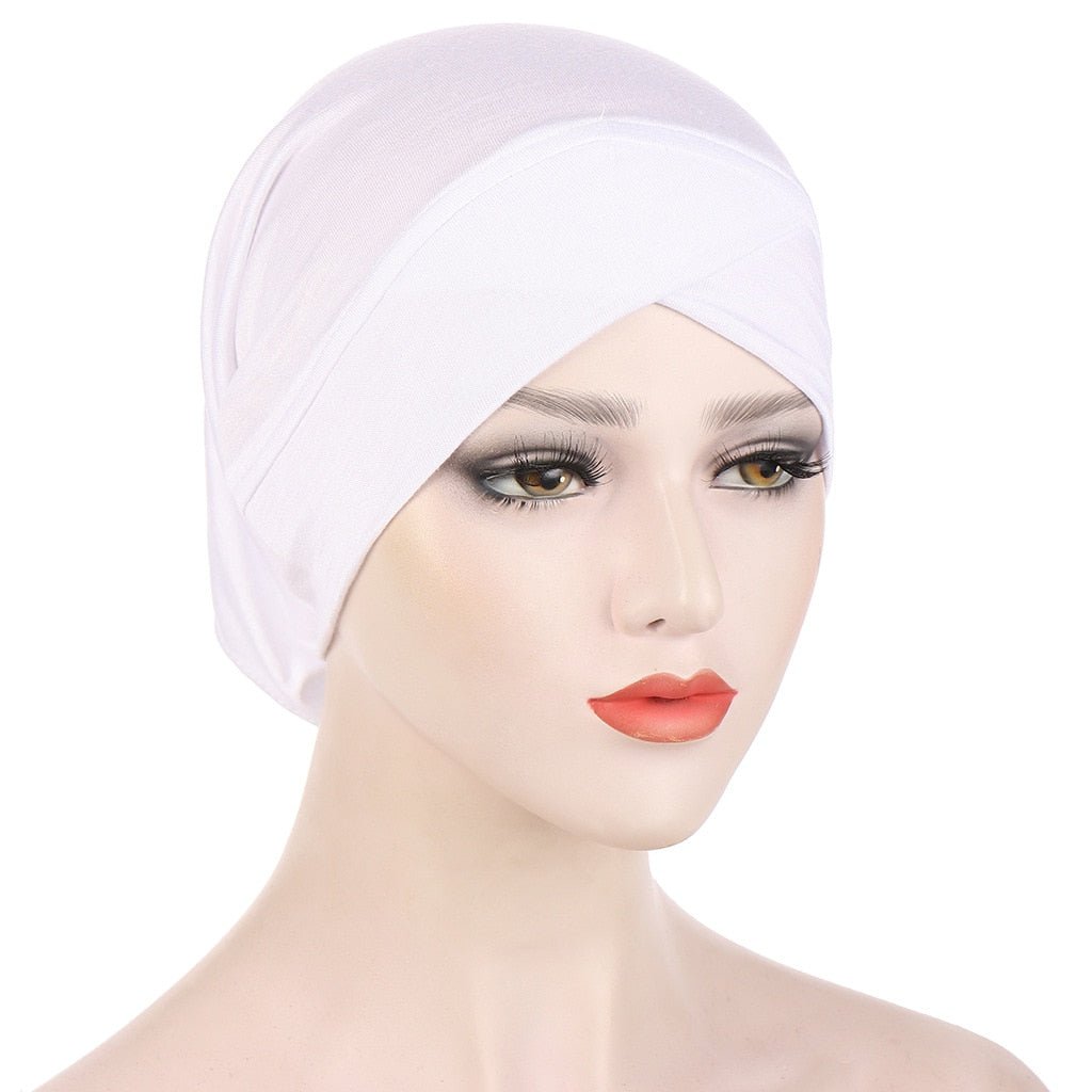 Women Solid color Under Scarf Cap turban femme musulman Ready to wear hijab cap female headscarf bonnet muslim inner hijabs | TageUnlimited