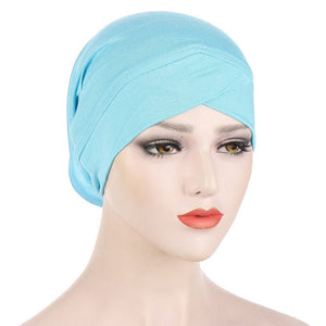 Women Solid color Under Scarf Cap turban femme musulman Ready to wear hijab cap female headscarf bonnet muslim inner hijabs | TageUnlimited