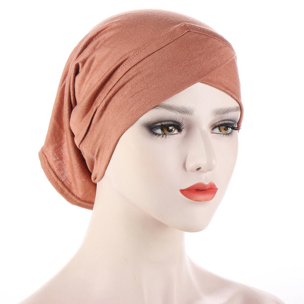 Women Solid color Under Scarf Cap turban femme musulman Ready to wear hijab cap female headscarf bonnet muslim inner hijabs | TageUnlimited