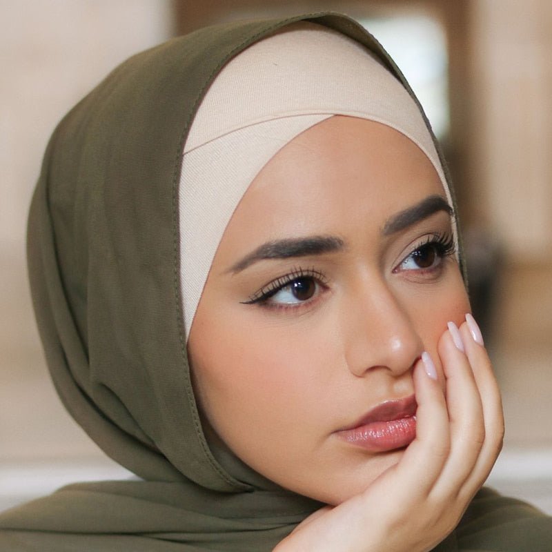 Women Solid color Under Scarf Cap turban femme musulman Ready to wear hijab cap female headscarf bonnet muslim inner hijabs | TageUnlimited