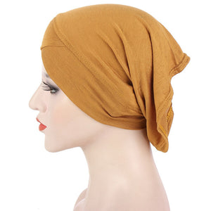 Women Solid color Under Scarf Cap turban femme musulman Ready to wear hijab cap female headscarf bonnet muslim inner hijabs | TageUnlimited