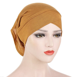 Women Solid color Under Scarf Cap turban femme musulman Ready to wear hijab cap female headscarf bonnet muslim inner hijabs | TageUnlimited