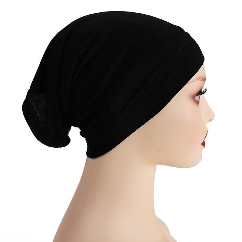 Women Solid color Under Scarf Cap turban femme musulman Ready to wear hijab cap female headscarf bonnet muslim inner hijabs | TageUnlimited