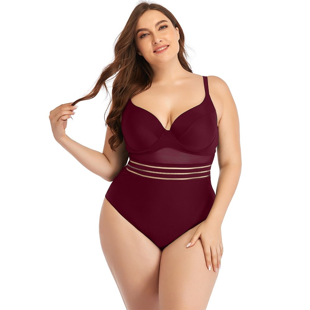 New Large Size Swimsuits For Women One Piece Plus Swimwear Sexy Swim Suit 1 piece 3xl xxl one-piece Bikini Set Bathing Suit | TageUnlimited