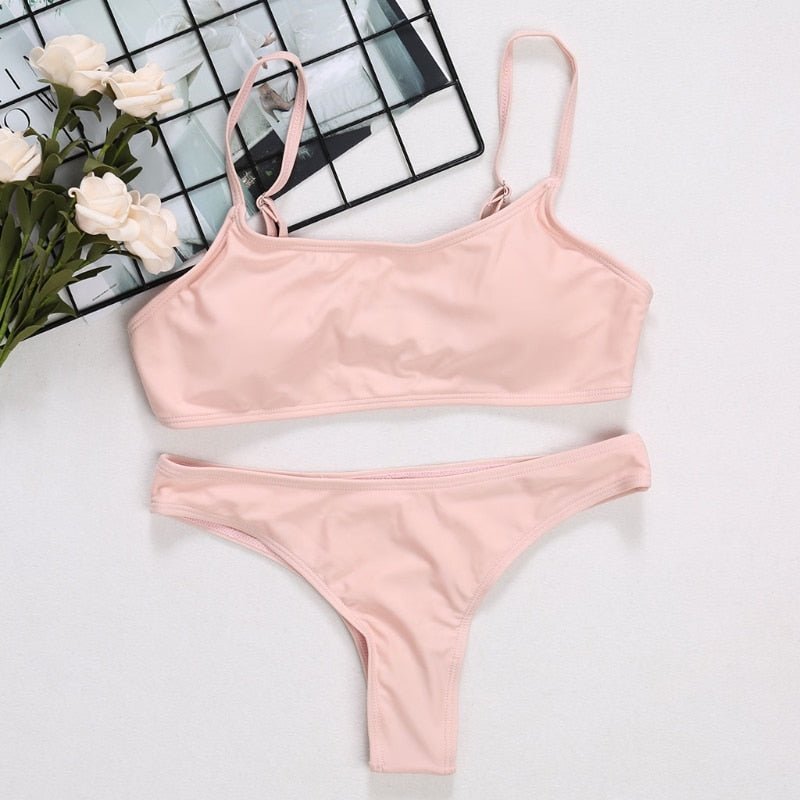 Sexy Push Up Unpadded Brazilian Bikini Set Women Vintage Swimwear Swimsuit Beach Suit Biquini Bathing Suits Drop Ship | TageUnlimited
