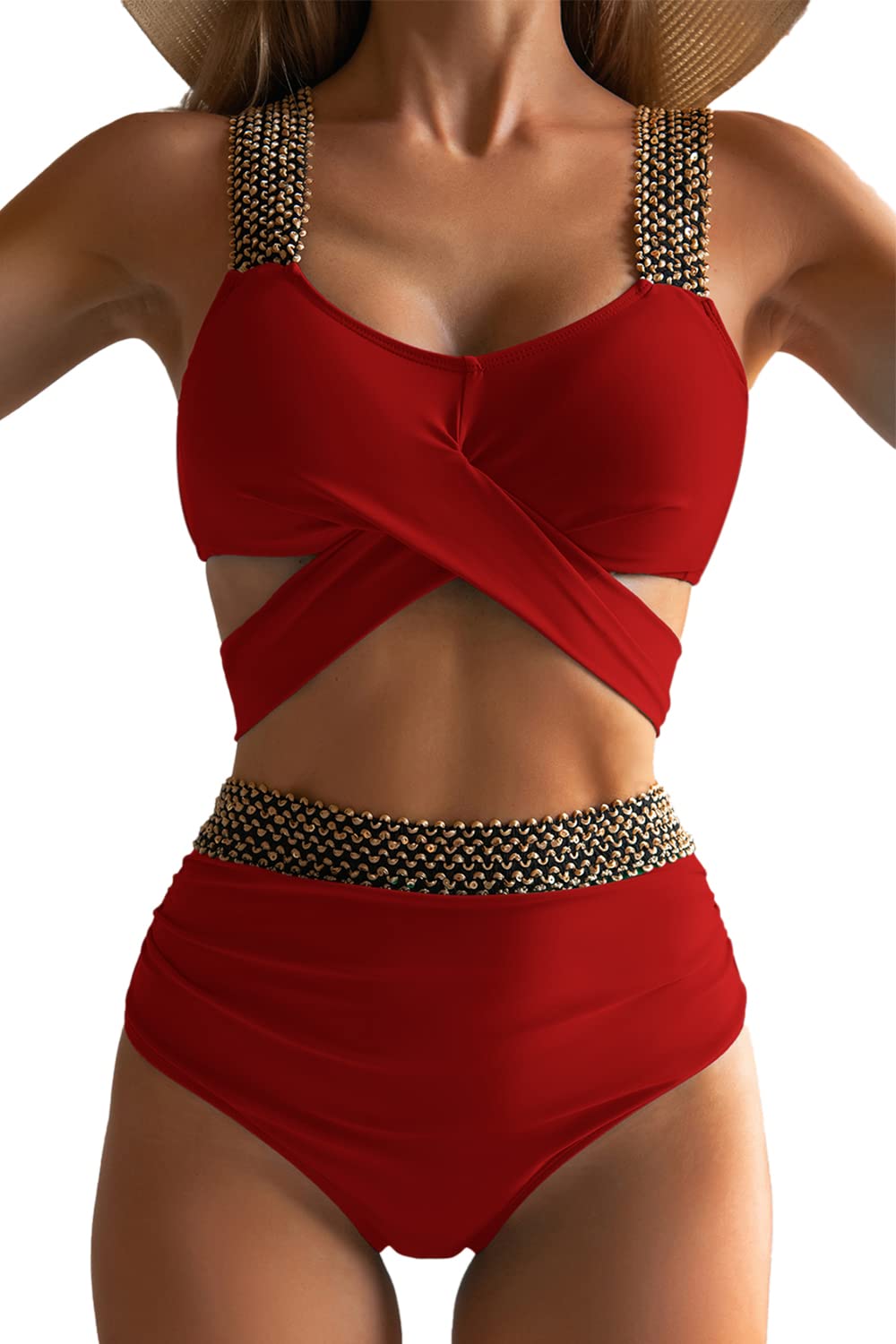 New Sexy Women Swimsuits Two Pieces Triangle Summer Bathing Suit Criss Cross Bikinis Beachwear Bikini Set Female Thong | TageUnlimited