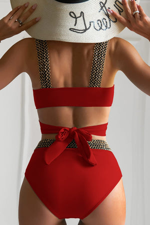 Sexy Women Swimsuits Two Pieces Triangle Summer Bathing Suit Criss Cross Bikinis Beachwear Bikini Set Female Thong | TageUnlimited