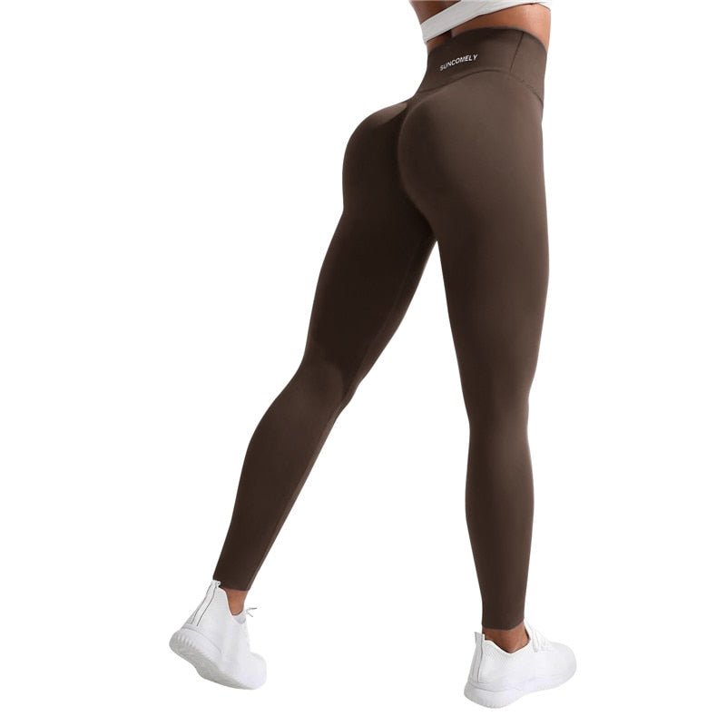 Yoga Pants High Waist Hip Lift Women Lycra Skin-friendly Running Fitness Pants Waist Pocket Sports Leggings | 0 | TageUnlimited
