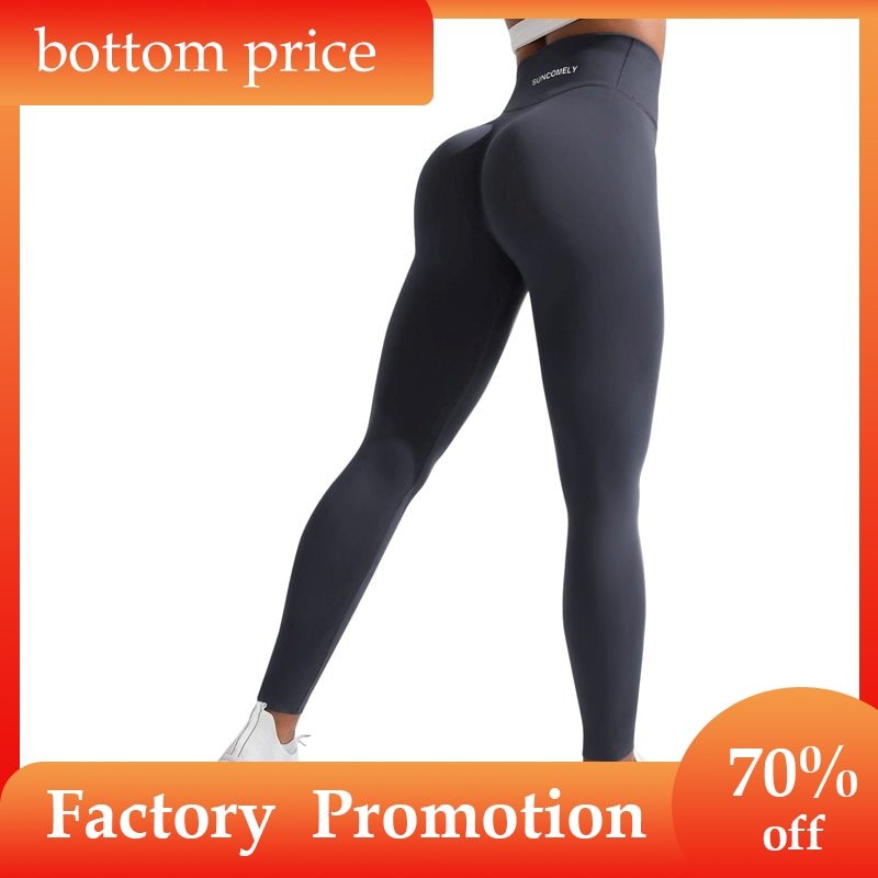 Yoga Pants High Waist Hip Lift Women Lycra Skin-friendly Running Fitness Pants Waist Pocket Sports Leggings. | 0 | TageUnlimited