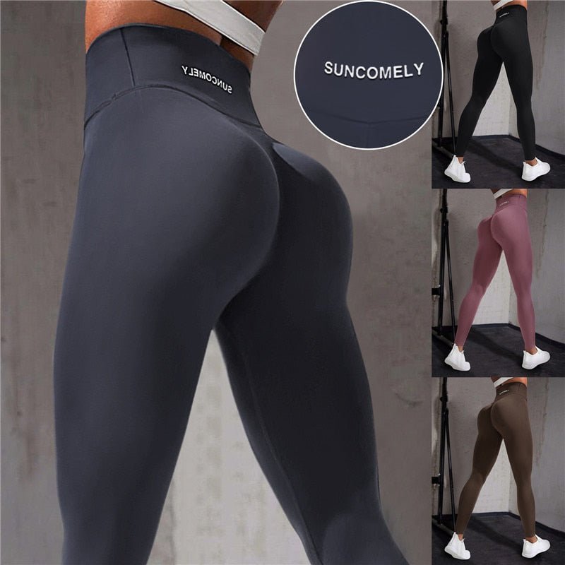 Yoga Pants High Waist Hip Lift Women Lycra Skin-friendly Running Fitness Pants Waist Pocket Sports Leggings | 0 | TageUnlimited