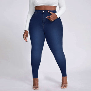 New WomenHigh Waist Plus Size Jeans Fashion Stretch Skinny Denim Pencil Pants Casual Female Trousers XL-4XL Drop Ship | 0 | TageUnlimited