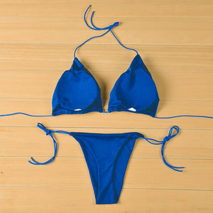 Trend Summer Sexy Solid Women Mirco Bikini Sets Tie Side G-String Thong Swimsuit Female Bandage Bathing Suit Beach Swimwear | TageUnlimited