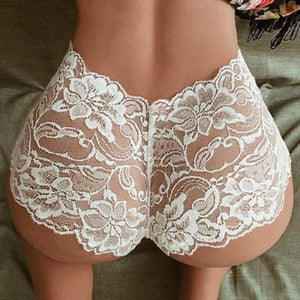 Women Lace Panties Briefs Floral Transparent High Rise Knickers Sexy Brief Underwear For Sex Ladies Brief Erotic Lingerie | TageUnlimited