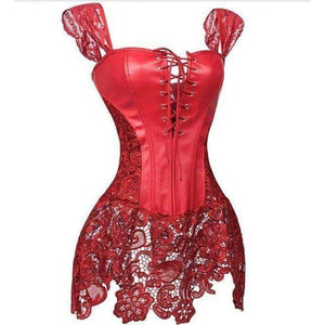 Steampunk Sexy Black Faux Leather Corset | 0 | TageUnlimited