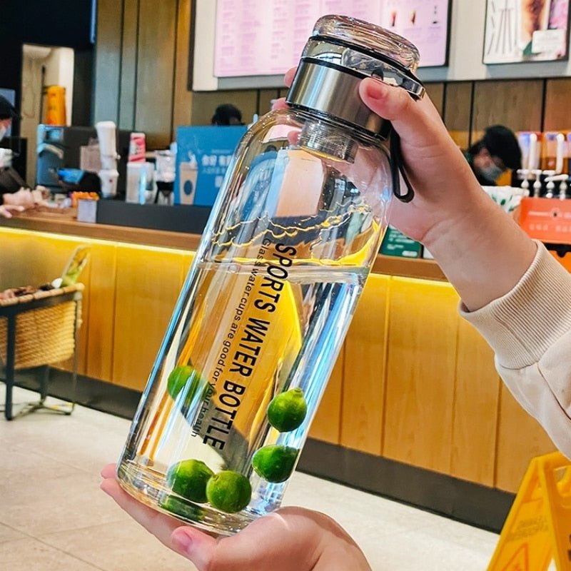 2L Large Capacity Water Bottle Transparent Milk Juice Cup Outdoor Travel Sport Portable Leakproof Drinkware Tea Glass Bottle | TageUnlimited