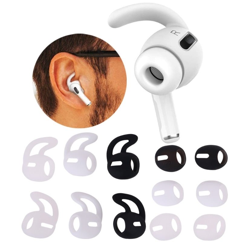 3 Pairs Ear Hooks for Air Pods Pro Anti-Slip Earbuds Covers Tips earphones silicone ear caps Accessories for Apple Air Pods Pro | 0 | TageUnlimited