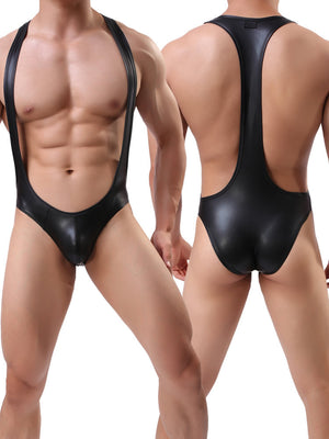 Faux Leather Bodysuit Singlet | 0 | TageUnlimited