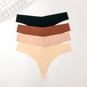 3Pcs/Set Seamless Thong Plus Size Seamless Panties Women G-String Brief Ladies Lingerie Intimates Female Underwear EUR US Size | TageUnlimited