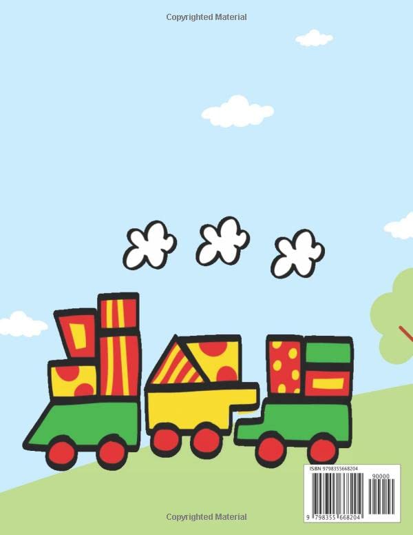 Train Coloring Book For Kids
