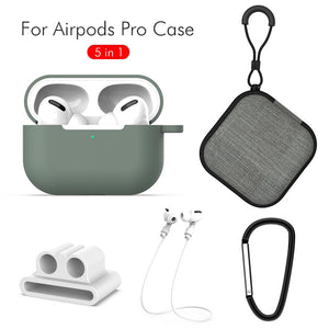 5 in 1 Case Cover Box For Apple AirPods Pro Protection Coque Luxury Earphone Accessories For Air pods Pro Rope Stand Holder Capa | 0 | TageUnlimited