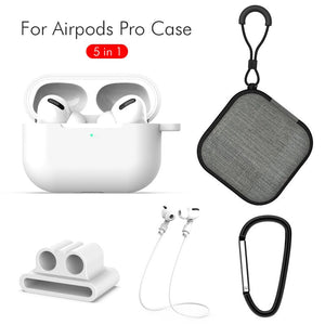 5 in 1 Case Cover Box For Apple AirPods Pro Protection Coque Luxury Earphone Accessories For Air pods Pro Rope Stand Holder Capa | 0 | TageUnlimited