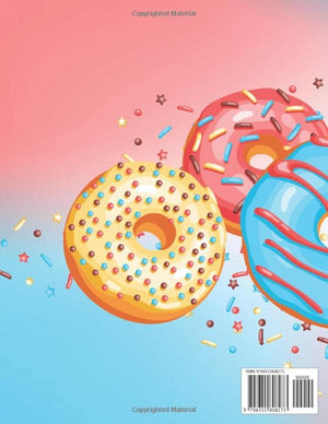 Donuts Coloring Book For Kids Ages 4-8