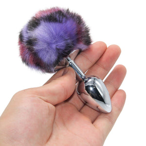 8 Colour Bunny Tail Stainless Steel Anal Plug Erotic Dildo Sexo Butt Plug Tail Anus Sex Shop Adults Game Sex Toys for Woman | TageUnlimited