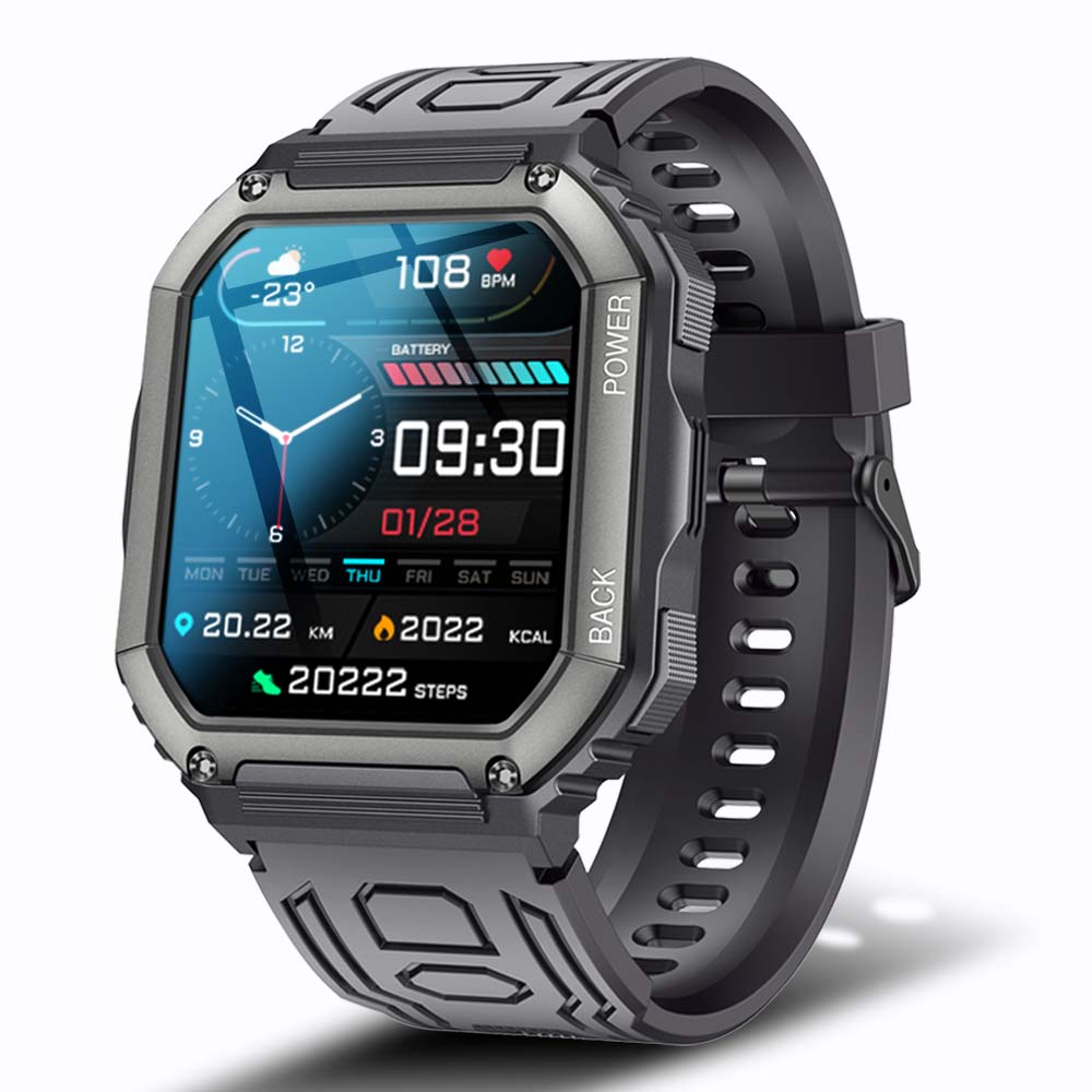 Smart Watch Men Big Battery Music Play Fitness Tracker Bluetooth Dial Call Sport Smartwatch Men for IOS Android | TageUnlimited