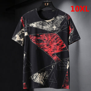 Oversize T-shirts Men Big Size 10XL Tops Tees Summer Hip Hop Casual Print Tshirts Plus Size 9XL10XL Clothes Cool HX455 | TageUnlimited
