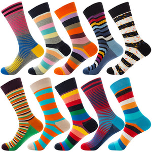 Stripe Happy Socks Men Women Cotton Funny Crew Socks Personality Painting Zebra Pattern Female Male Harajuku Skateboard Socks | TageUnlimited