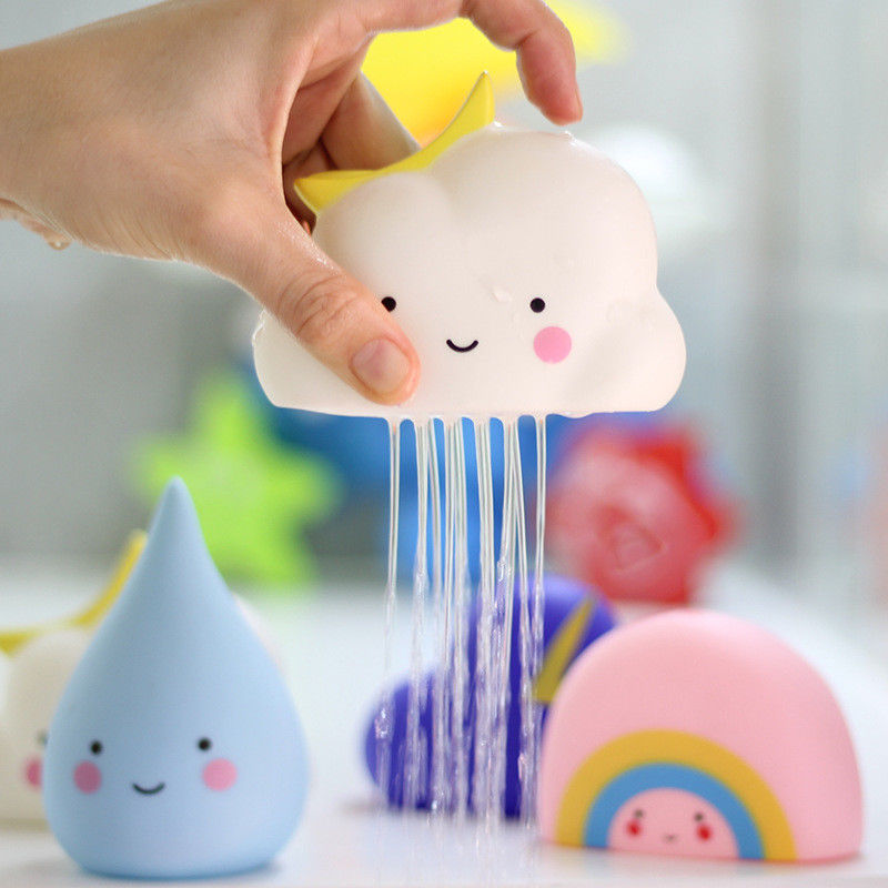 Cute Baby Bath Toys Bathroom Play Water Spraying Tool Clouds Shower Floating Toys Kids Bathroom Water Toys Early Educational | TageUnlimited