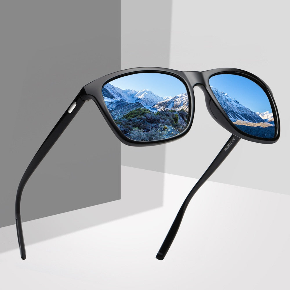 Sunglasses Men/Women Polarized Square Mirror Driving Sun Glasses Men Brand Designer Retro Classic Vintage Driver Goggles | TageUnlimited