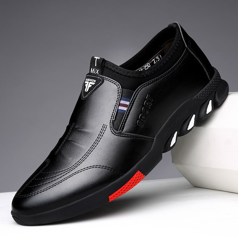 Leather Shoes Men's Leather Spring  New Men's Business Casual Soft-Soled Non-Slip Breathable All-Match Footwear | TageUnlimited