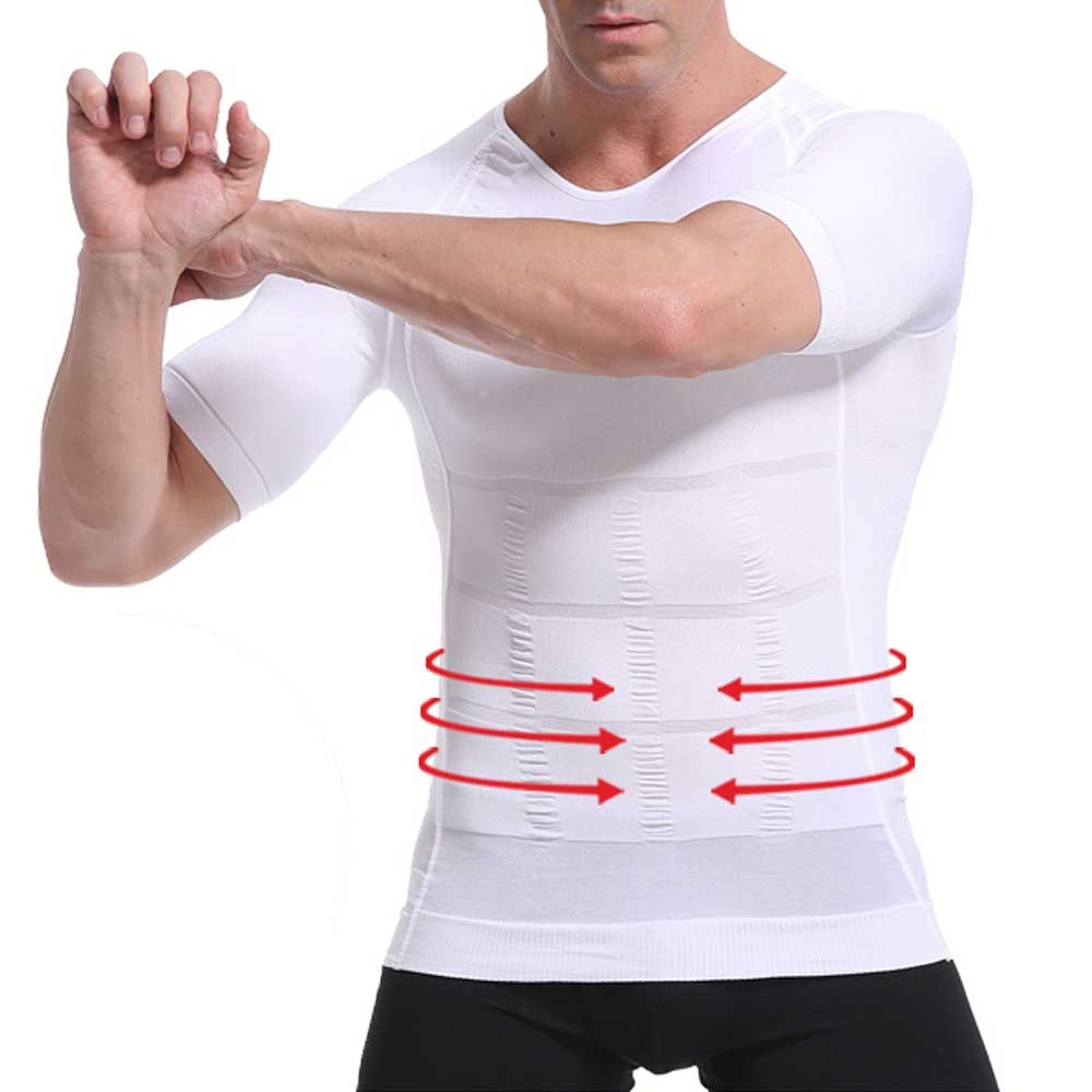 Men Slimming Shaper Posture Vest Male Tummy Abdomen Corrector Compression Body Modeling Fat Burner Chest Tummy Shirt Corset | TageUnlimited