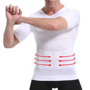Men Slimming Shaper Posture Vest Male Tummy Abdomen Corrector Compression Body Modeling Fat Burner Chest Tummy Shirt Corset | TageUnlimited