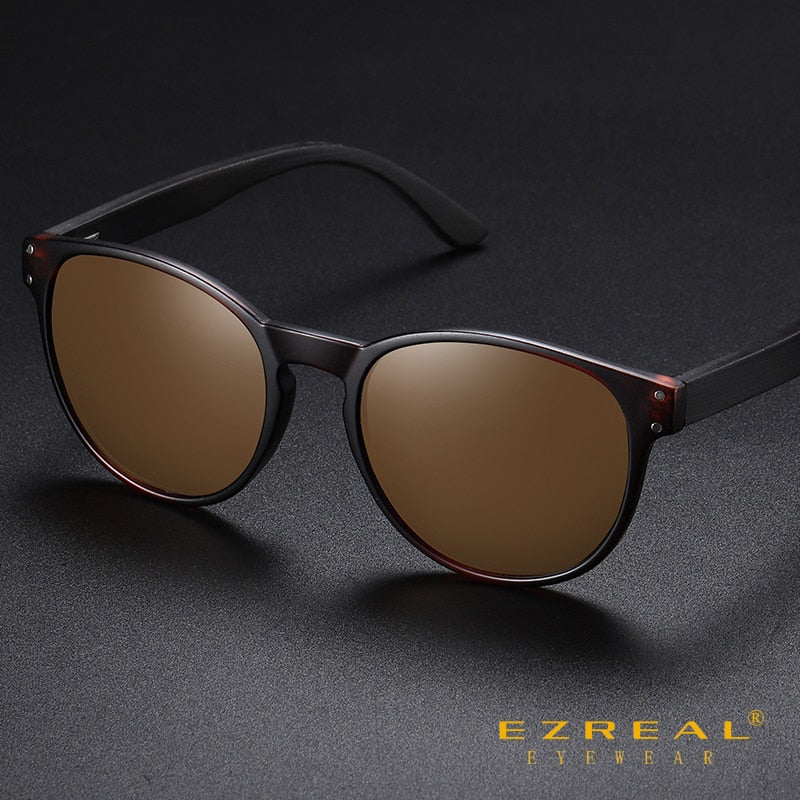 Polarized Sunglasses Men Women  Brand  Wooden Sunglasses Women Round frame Classic Sunglasses | TageUnlimited