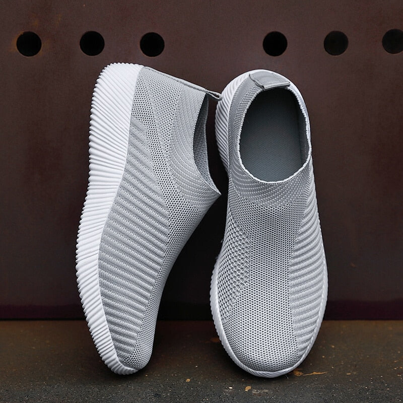 Women Vulcanized Shoes High Quality Women Sneakers Slip On Flats Shoes Women Loafers Plus Size 42 Walking Flat | TageUnlimited