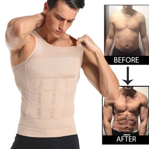 Be-In-Shape Men Slimming Body Shaper Waist Trainer Vest Tummy Control Posture Shirt Back Correction Abdomen Tank Top Shaperwear | TageUnlimited