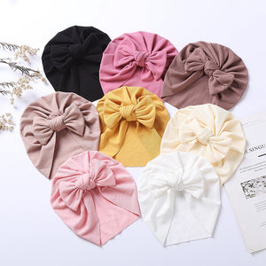 Baby Accessories For Newborn Toddler Kids Baby Girl Boy Turban Cotton Beanie Hat Winter Cap Knot Solid Soft Hospital Caps | TageUnlimited