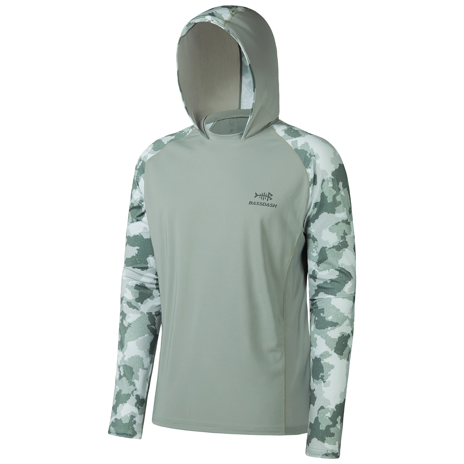 Bassdash Men’s UPF 50 Performance Fishing Shirt Cooling Hoodie Camo Long Sleeve  FS17M | TageUnlimited