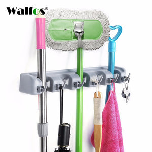 Kitchen Organizer Wall Mounted Kitchen Shelf Storage Holder for Mop Brush Broom Mops Hanger Organizer Too | TageUnlimited