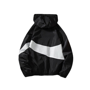 Men’s Winter Fall Thin Hoodies Outfits, Long Sleeve Color Block Zipper Hooded Sweatshirts New Fashion | TageUnlimited