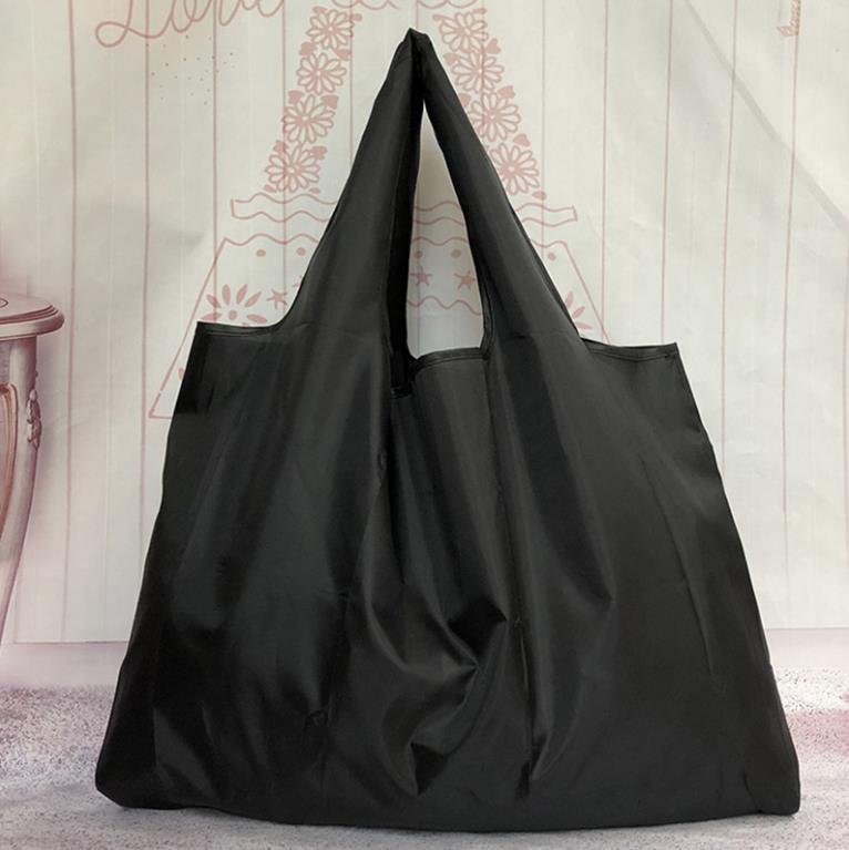 BIG Eco-Friendly Folding Shopping Bag Reusable Portable Shoulder Handbag for Travel Grocery Fashion Pocket Tote | 0 | TageUnlimited